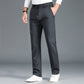Heren Stretch IJs Zijden Casual Rechte Broek