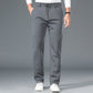 Heren Stretch IJs Zijden Casual Rechte Broek