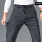 Heren Stretch IJs Zijden Casual Rechte Broek