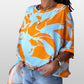 Dames Bat Sleeve Printed Loose Tops