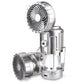 2-in-1 Avontuurlijke Zonnelamp & Draagbare Ventilator
