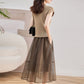 Elegante top & lange rok tweedelige damesset