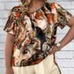 Trendy 2-delige set - T-shirt met korte mouwen en korte broek met print