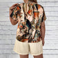 Trendy 2-delige set - T-shirt met korte mouwen en korte broek met print