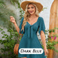 Elegante Diepe V-Hals Strik Mini Jurk