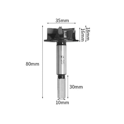 35mm 3-spoed hardmetalen boor