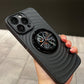 Magnetisch telefoonhoesje met ribbelpatroon en standaard