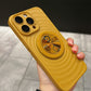 Magnetisch telefoonhoesje met ribbelpatroon en standaard