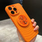 Magnetisch telefoonhoesje met ribbelpatroon en standaard