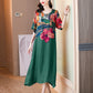 🌷Uitverkoop 49% korting🔥Elegante damesjurk met bloemenprint en grote maten