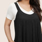 Jumpsuit met brede benen en verstelbare bandjes