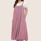 Jumpsuit met brede benen en verstelbare bandjes