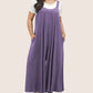 Jumpsuit met brede benen en verstelbare bandjes