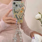 Telefoonhoesje voor iPhone met Olieverf Bloem en Vlinder