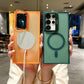 Magnetisch Telefoonhoesje met Onzichtbare Camera Standaard voor Galaxy S24 Serie