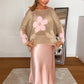 Pullover dameszomer met holle knopen