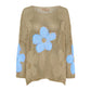 Pullover dameszomer met holle knopen