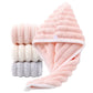 Haar Drooghanddoek Cap met Knop