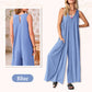 🌸Mouwloze V-hals wijde pijpen jumpsuit voor dames