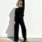 Elegante gebreide tweedelige damesset