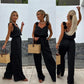 🎁Nieuw product 50% korting 💖Mouwloze jumpsuit met wijde pijpen voor dames