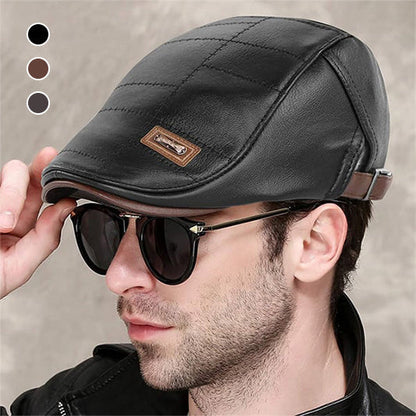 Hot sale met 50% korting op vakantieartikelen - Nieuwe mode leren baret