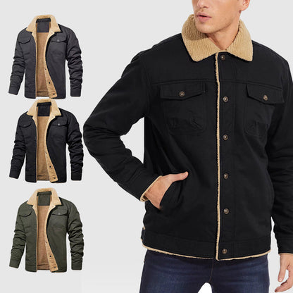 🧥Retro Western winterfleecejacket voor heren