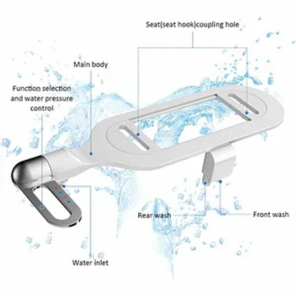 Badkamer Niet-elektrisch bidet met dubbele sproeikop Toiletreiniger Bidet Hygiënisch zelfreinigend bidet