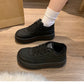 Warme lässige Damenschuhe mit Plateau