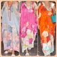 👗✨Lange jurk met bloemenprint en halve mouwen