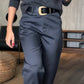 🔥Produktneuheiten👔Casual rechte blazerbroek met hoge taille voor dames