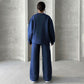 Effen Kleur Ronde Hals Top met Lange Mouwen en Losse Broek (2-Delig Set)
