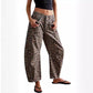 🐆👖Casual broek met luipaardprint en zakken