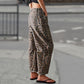 🐆👖Casual broek met luipaardprint en zakken