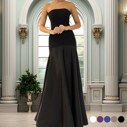 💃Elegante A-lijn jurk met gebroken schouders