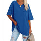 Casual los V-hals T-shirt voor dames
