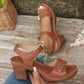 Sandalen met hoge hakken voor dames