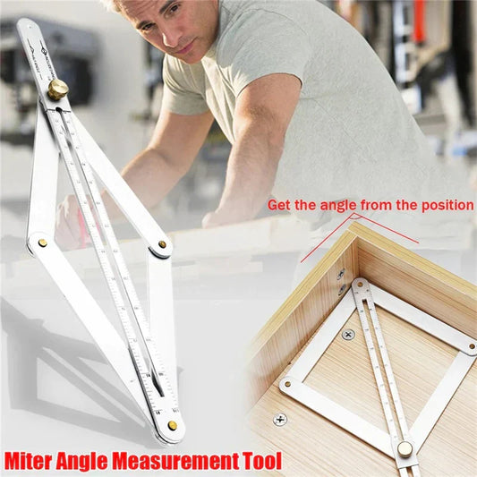 Multifunctionele diagonale liniaal voor houtbewerking
