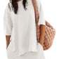 Casual top met split & korte broek 2-delige set voor dames