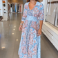 🌸 2026 Lente-Zomer Trend | Elegante bloemen maxi jurk | Vloeiende & vrouwelijke zilhouet 💃【-50%】