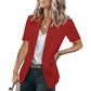 ✨Nieuw binnengekomen✨🌸Stylish, casual blazer met korte mouwen voor dames