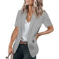 ✨Nieuw binnengekomen✨🌸Stylish, casual blazer met korte mouwen voor dames