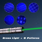 Laserzaklamp met kleurenpatroon
