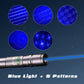 Laserzaklamp met kleurenpatroon