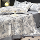 🔥Zomeruitverkoop - 50% korting🌸Koelend, ademend bloemenbeddengoed (4-delige set)