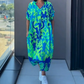 Casual Elegante Geprinte V-Hals Jurk – Vrouwelijk & Tijdloos🌸Speelse print, flatterende pasvorm – Nu 65% speciale korting!