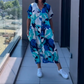 Casual Elegante Geprinte V-Hals Jurk – Vrouwelijk & Tijdloos🌸Speelse print, flatterende pasvorm – Nu 65% speciale korting!