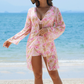 3-delige bikiniset voor dames met cover-up