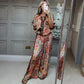 Coole set - print top + chill wijdpijpbroek