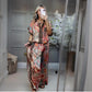 Coole set - print top + chill wijdpijpbroek